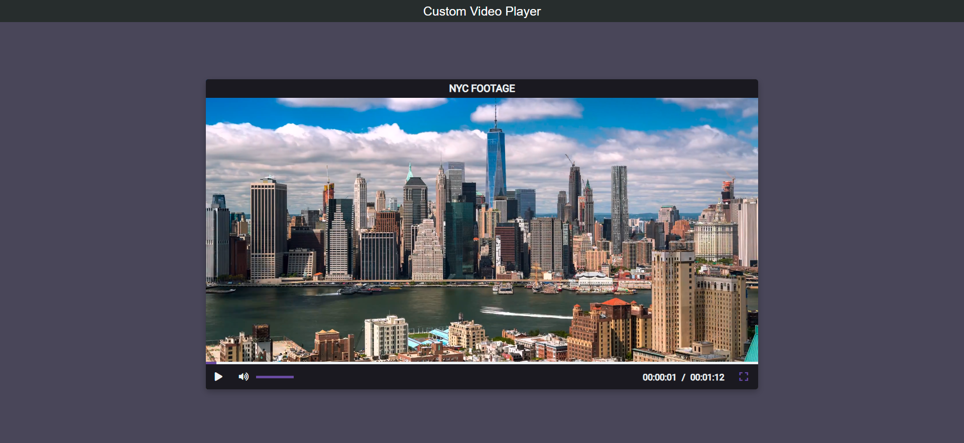 video player thumbnail